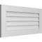 Ekena Millwork Vertical Surface Mount PVC Gable Vent: Non-Functional, w/3-1/2"W x 1"H, Standard Frame, 38"W x 18"H GVPVE38X1801SN - alternate 3